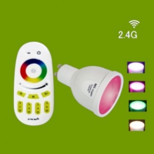 Slimme GU10 Ledspot - 4W RGB/Warm wit WiFi/RF Controlled